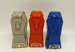 Vintage Micronauts Pharoid Sarcophagus Lot 3 Mego 1970s Tomb Case & Figures