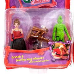 The Grinch Stole Christmas Action Figures Lot Of 2 Martha May & Mayor May New