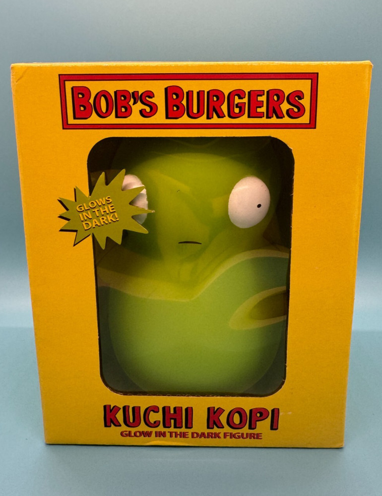 Bob’s Burgers Kuchi Kopi Glow In The Dark Licensed Figure Yellow Box – New
