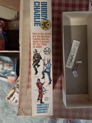 Marx Buddy Charlie 1850 Green Military Action Figure w/ Box, Dog Tag & Manual