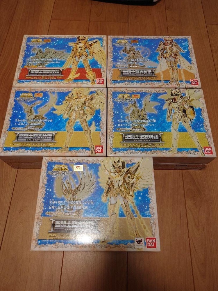 BANDAI Saint Seiya-Hardes&Elysion-Myth GOD Cloth Original Color Edition Set of 5