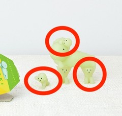 Smiski Series 1 Little Figure All 3 Set Glow in the Dark Japan Rare Unused