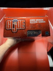 2000 GIJoe 12″ 40mm GRENADE MACHINE GUNNER – MIP!