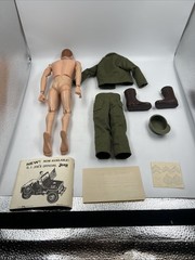 Vintage 1964 GI Joe Action Soldier T.M. 7500 With Box And Unused Decals