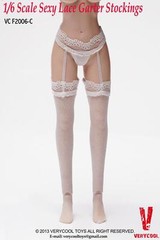 VERYCOOL 1/6 Sexy Woman white Lace Garter Stockings w/ Briefs Kumik Phicen ❶USA❶