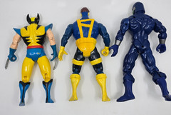 Marvel X-Men Wolverine Cyclops & Ninja Action Figure Lot ToyBiz