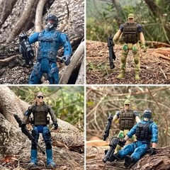 Military Action Figures Bundle: 6 Soldiers & Weapons – Perfect Birthday Gift