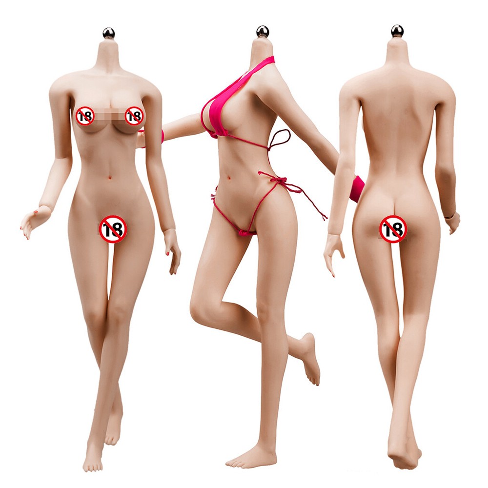 JIAOU DOLL 1/6 Female Action Figure Body Large Bust Breast For Phicen Hot Toys