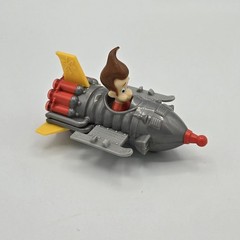 Nickelodeon 2003 Jimmy Neutron Boy Genius Space Ship Car Vehicle Toy Figure