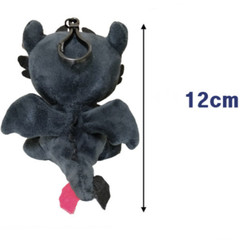How To Train Your Dragon 3 Toothless Light Fury Keychain keyring Plush Doll 12cm