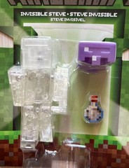 2026 Minecraft INVISIBLE STEVE Action Figure NEW 6+