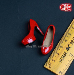 1Pair 1/6 Fashion Girl High Heel Shoes Model F 12” TBL PH Female Action Figure