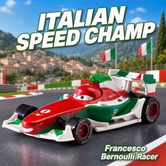 Pixar Cars 2 Movie Italian Racer Francesco Bernoulli 1:55 Diecast Model Toy Car