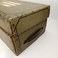 Vintage 1966 Hasbro G.I. Joe Cardboard Foot Locker Name Rank Serial Number Field