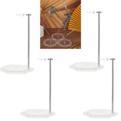 4PCS Adjustable Action Figure Display Holder Base Doll Model Support Stand USA