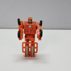 Vintage 1984 Gobot Spoons KO Machine Robo Series C-12 Orange Forklift