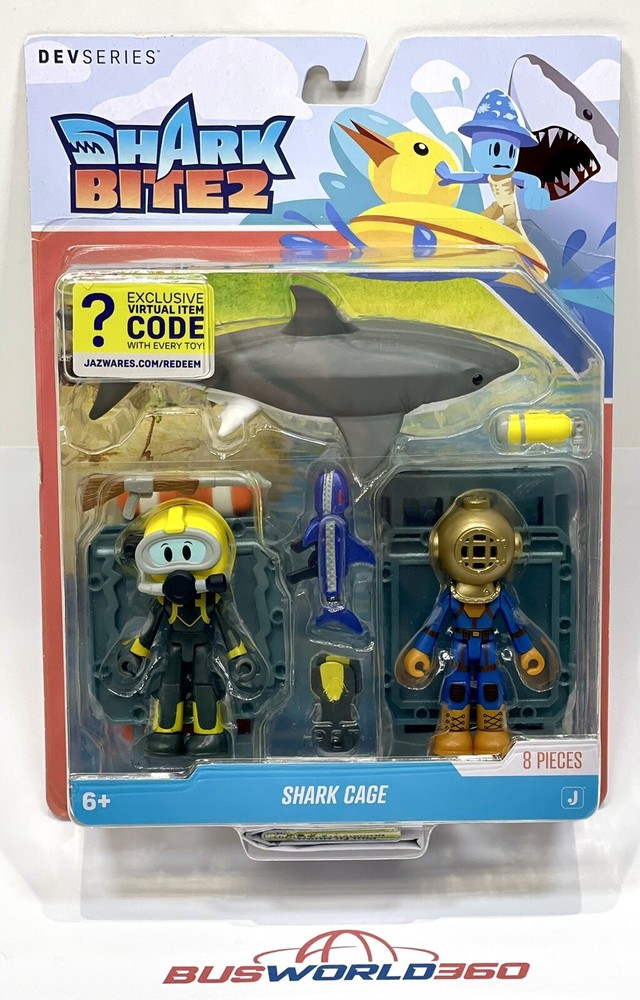 DEVSERIES Shark Bite 2 Game Pack w/Exclusive Virtual Code Shark Cage Diver – NEW