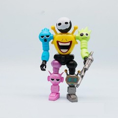 Game Figures Sprunki Assemble Robot Action Figures Model Desktop Ornaments Gifts
