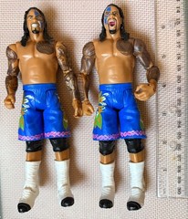 2013 Mattel WWE Basic Battle Pack 37 JIMMY & JEY USO Bloodline Blue Trunks