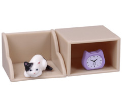 Book Shelf Cat Mini Mystery Japanese Blind Box Gacha 1 Random Capsule Figure
