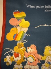 Vintage Care Bears 1982 American Greetings Small Backpack Travel Bag NOS