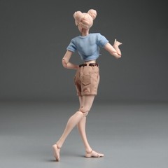 Romankey X COWL 1/12 Female Soldier Figure 6inch Pale Skin Joint Body Model Toys