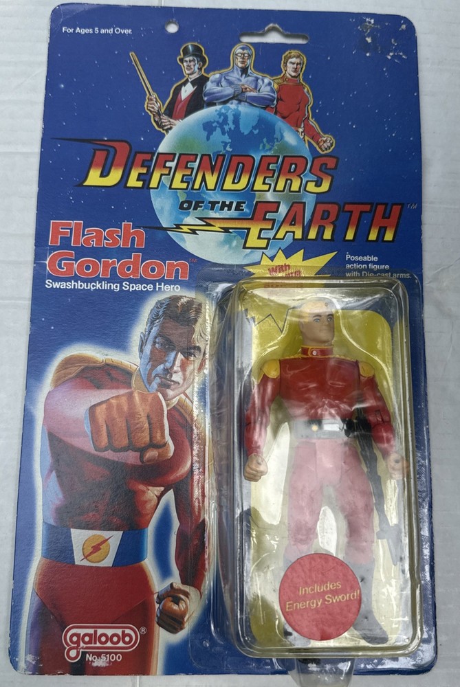 Vintage Defenders of the Earth Flash Gordon Galoob 1985 Action Figure
