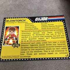 The Loyal Subjects G.I.Joe Blowtorch Vinyl Figure-Open Box & Card -Bag is Sealed