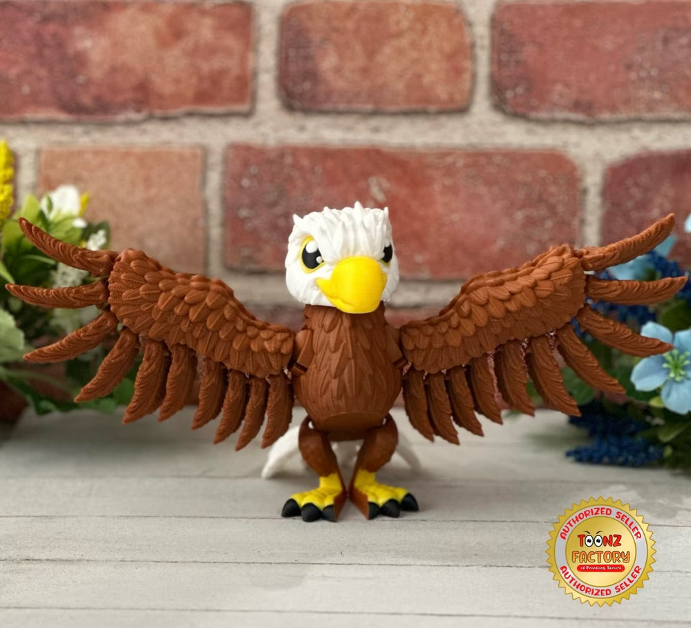 3D Printed Bald Eagle (Toonz Factory)