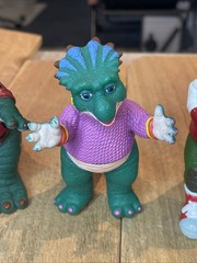 Vintage 1991 Jim Henson Dinosaurs TV Show Action Figures Complete Set 6 Hasbro