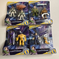 Disney Pixar Buzz Lightyear Imaginext Action Figure Toy Story Lot Of 4 2-packs