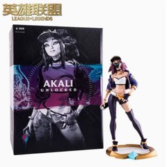 League of Legends LOL Gaming Peripherals KDA Akali Sculpture Figurine Collection