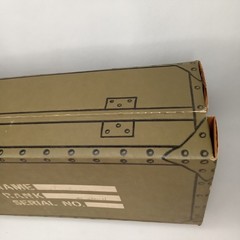 Vintage 1966 Hasbro G.I. Joe Cardboard Foot Locker Name Rank Serial Number Field