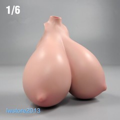 1:6 Suntan Super Large Breast Bust Cover Model For 12” Female TBL Figure Body