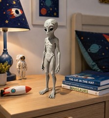 In Vivo 17 Inspired Alien Figurine 18cm Hand Painted Disclosure Day Collectible