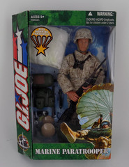 SEALED 2004 GI Joe Marine Paratrooper Real Working Parachute 12″ Figure!