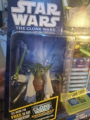 STAR WARS CLONE WARS YODA CW05 (2010 VHTF!) Autographed By Tom Kane Voice Actor