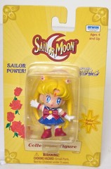 SAILOR MOON Collectible Figure SAILOR MOON 2″ TALL Irwin NEW YELLOW CARD
