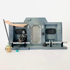 Mando’s Nevarro House Clan Mudhorn Cabin for 3.75in (1:18) Figure Diorama