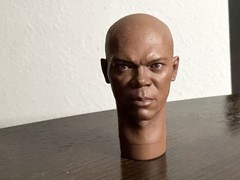 Hot Toys MMS681 Star Wars 1/6 Mace Windu Samuel L Jackson Head Sculpt READ DESC