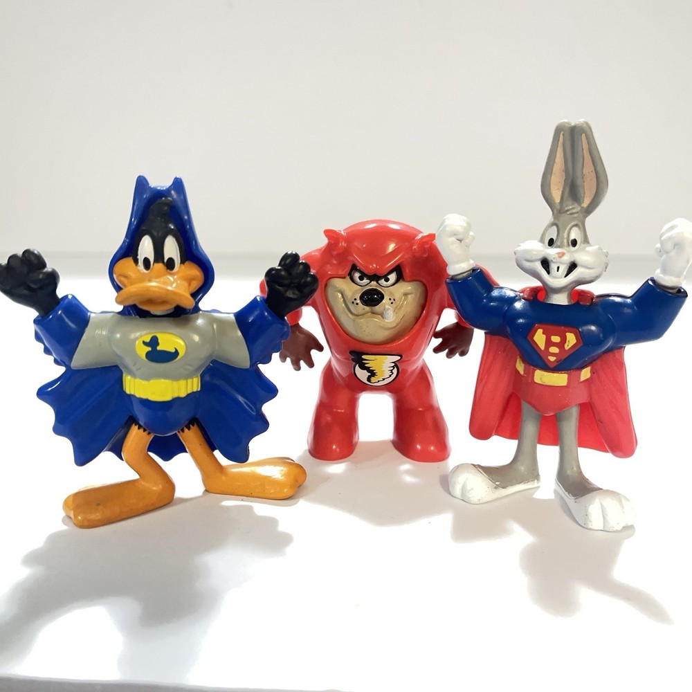 VINTAGE 1991 McDonald’s DC Comics LOONEY TUNES Super Heroes Set Of 3