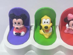 Vintage Disney Mattel Mickey Mouse Friends Pop-Up Baby Toy Poppin Pals