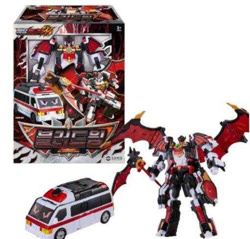 Metal Cardbot W BLOODWING Transforming Robot Car Toy Korean Action Figure