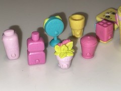 LOT/16 Shopkins Petkins Happy Places Bathing Bunny Decorator’s Pack & More EUC
