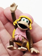 Dixie Kong 2″ Mini Figure – PVC Vinyl Nintendo Donkey Kong Figurine (2007)