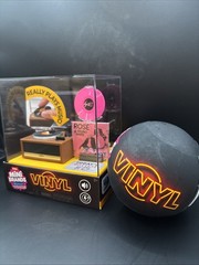 Mini Brands Really Works MINI RECORD PLAYER + CAPSULE Vinyl Playset Series 1 NEW