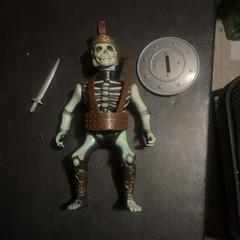 MTC Nightmare Warriors Spartacus Figure 1984 with shield & sword, missing cape