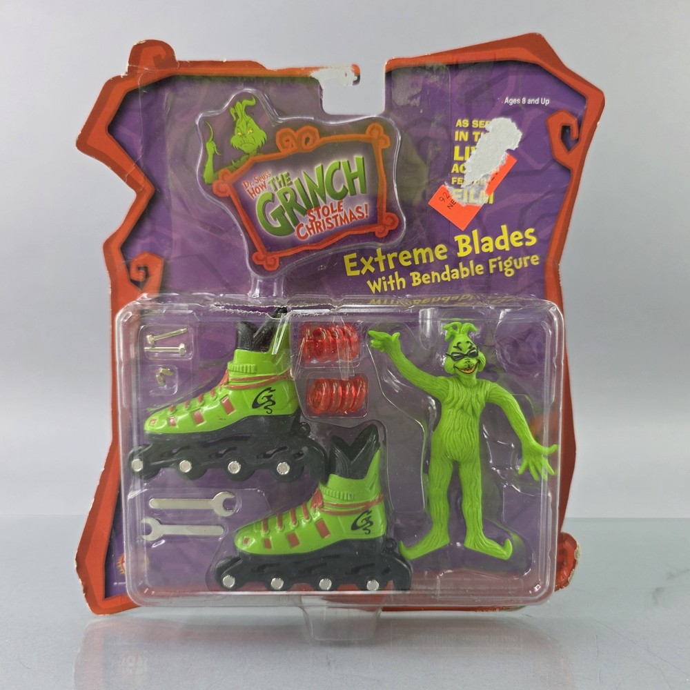 How The Grinch Stole Christmas Extreme Blades & Grinch Figure Dr. Seuss Movie