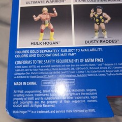 WWE LJN Superstars ULTIMATE WARRIOR Chase BLACK CARD Rare Figure New on Card
