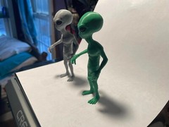 Gray/Green Alien Action Figure 4.5″ Tall! Sold Singly! Will Need To Kno Color